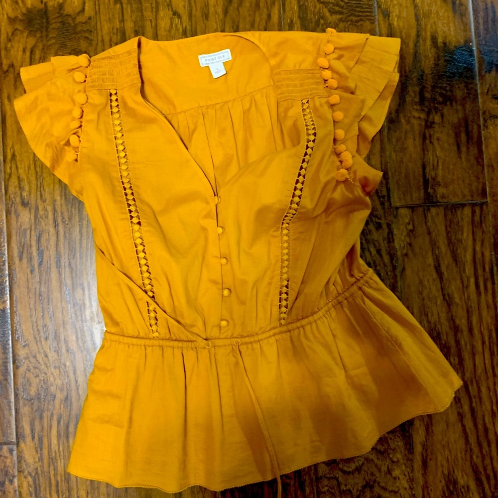 Fun peplum top!